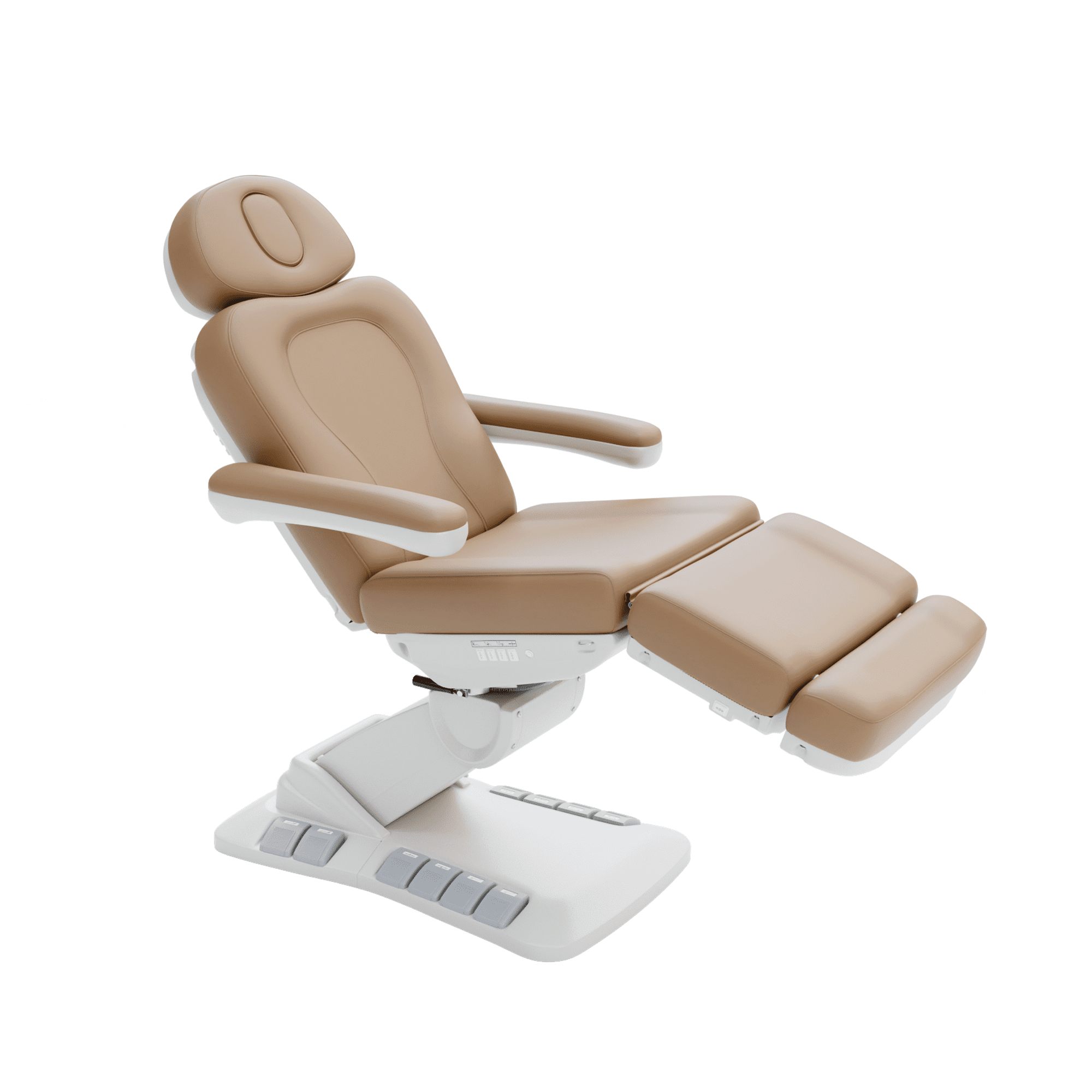 Comfort in adjustable treatment chairs with electric actuators