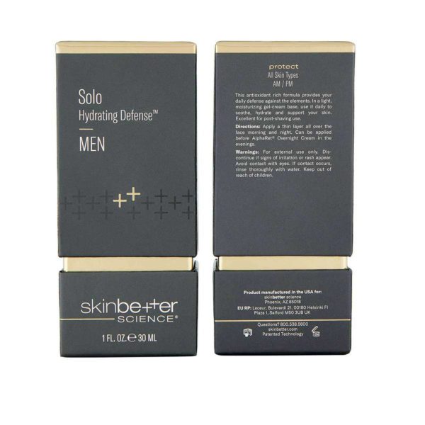 Solo Hydrating Defense MEN 30 ml Packaging