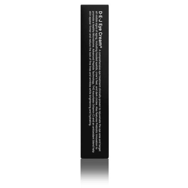 D·E·J Eye Cream® 0.5 fl oz back packaging