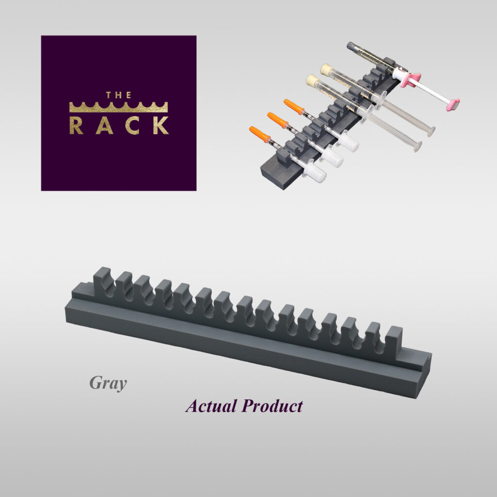 The Rack - The Ultimate Syringe Holder in Gray - Aesthetic Record ...