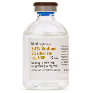 Sodium Bicarbonate For Injection 8.4%, 50mL vials, 25/pack (Rx)