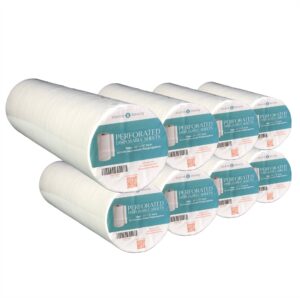 Disposable Bed Cover Sheet Roll 8 Pack 24" x 300 ft Perforated Non Woven Exam Table Paper Alternative for Spa Massage Facial Bed | Source One Beauty | 01101pc-8