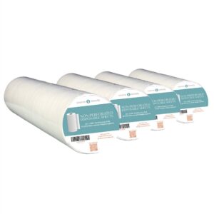 Disposable Bed Cover Sheet Roll 4 Pack 24" x 300 ft Non-Perforated Non Woven Exam Table Paper Alternative for Spa Massage Facial Bed | Source One Beauty | 01101c