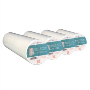 Disposable Bed Cover Sheet Roll 4 Pack 24" x 300 ft Perforated Non Woven Exam Table Paper Alternative for Spa Massage Facial Bed | Source One Beauty | 01101pc